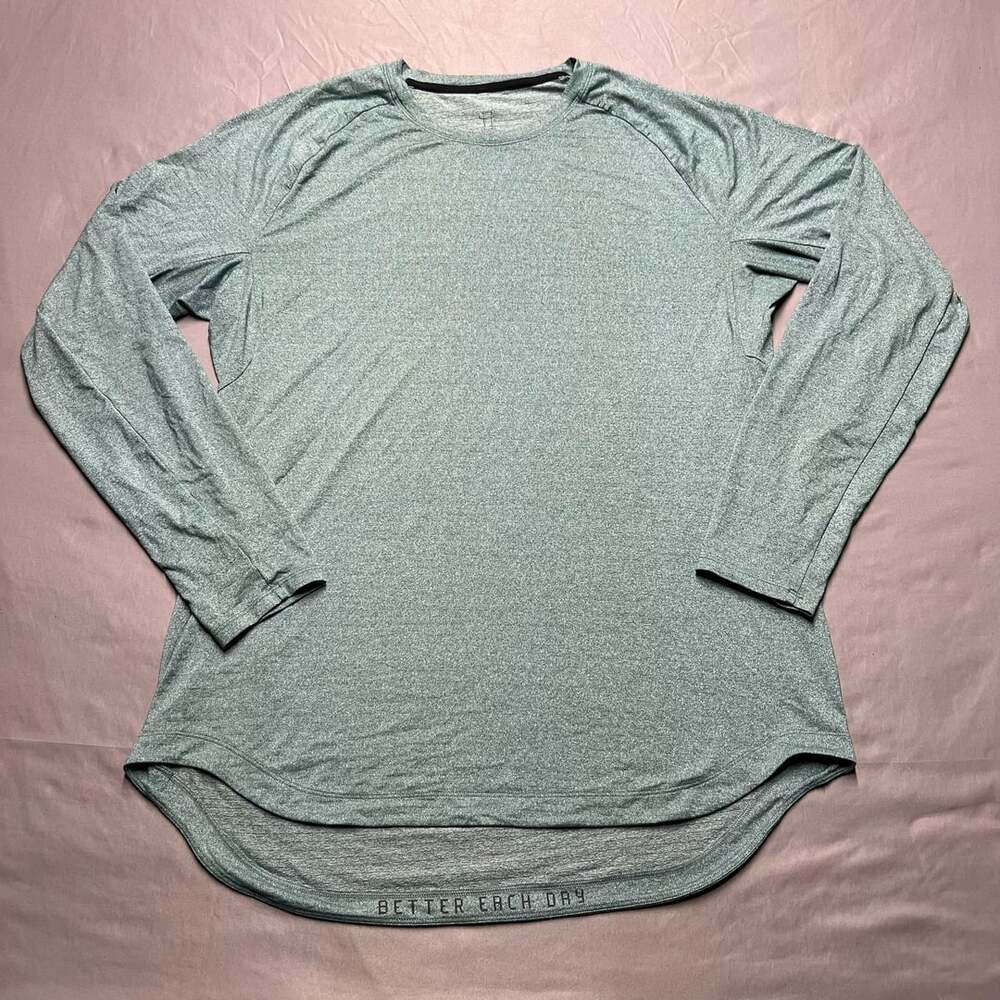 Lululemon Drysense Long Sleeve Shirt Green Heathered
Approx Size L